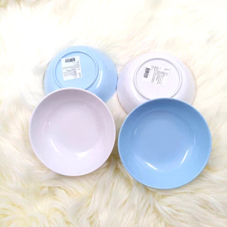 ถ้วยเมลามีน 6 นิ้ว สีพื้น ขาว ชมพู ฟ้า เนื้อหนาอย่างดี (ชุด 6 ใบ)