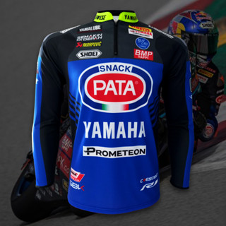 เสื้อแขนยาว MotoGP เสื้อโมโตจีพี ทีม พาต้า ยามาฮ่า #WB0026 รุ่น Toprak Razgatlıoğlu#54 WSKB ไซส์ S-5XL