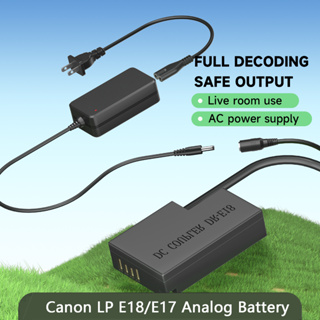 PALO DR-E18 DC Coupler LP-E17 Dummy แบตเตอรี่อะแดปเตอร์ไฟ AC สำหรับ Canon EOS 200D M3 M5 M6 750D 760D T6i T6s 800D RP