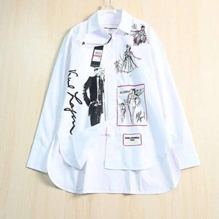 Karl Lagerfeld CELEBRATION OF KARL SKETCH SHIRT