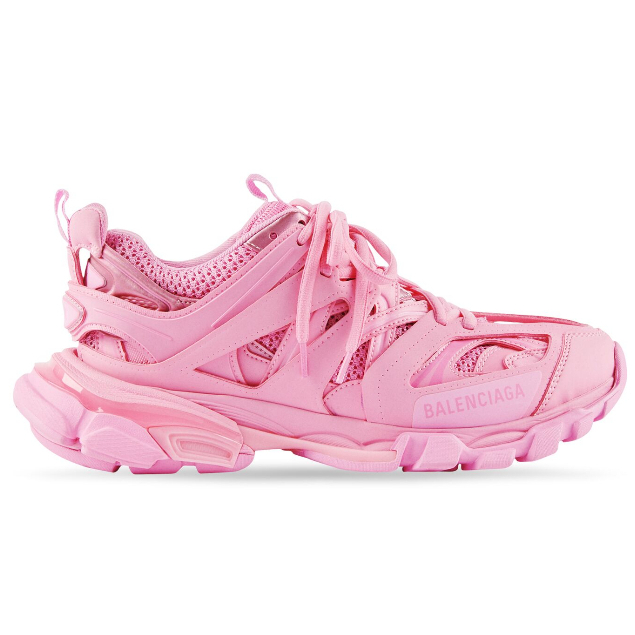 Balenciaga/Track/Pink Nylon Mesh Ladies/รองเท้าผ้าใบ