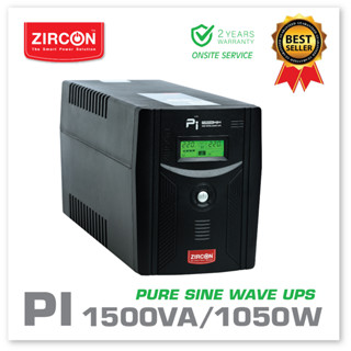 PI 1500VA/1050W UPS ZIRCON รูปคลื่นแบบเพียวซายน์เวฟ สำหรับเกมมิ่งคอม / PSU80+ / คอมประกอบ / ประกัน 2 ปี