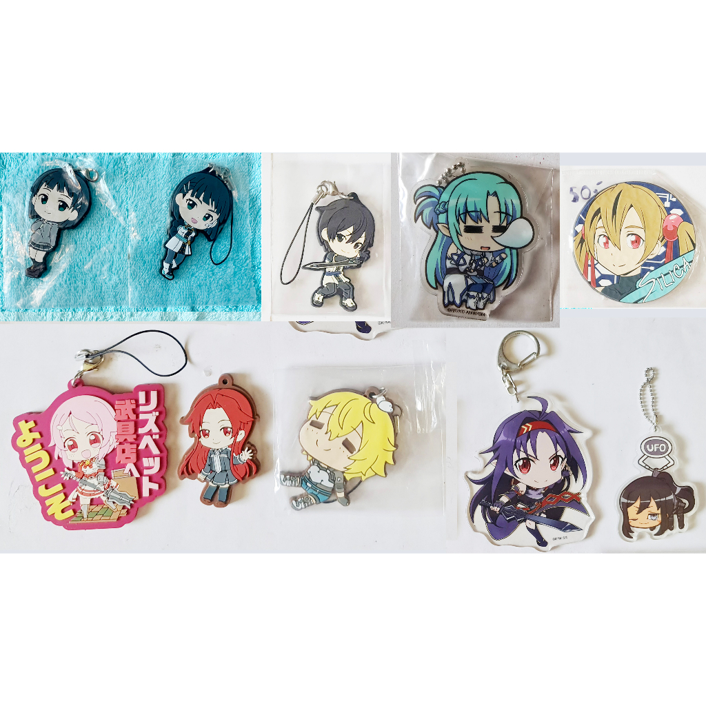 ของสะสมอนิเมะ ซอร์ดอาร์ตออนไลน์ Sword Art Online Stand Acrylic Strap Rubble Keychain Card Brooch shi