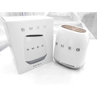 Italy SMEG knife set kitchen household antique stainless steel kitchen knife slicer knife set white 7 piece set