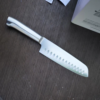 Italy SMEG knife set kitchen household antique stainless steel kitchen knife slicer knife set white 7 piece set
