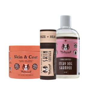 NATURAL DOG COMPANY: Itchy Skin Set (เซ็ทสำหรับสุนัขที่มีปัญหาด้านผิวหนังโดยเฉพาะ) 2999 บาท