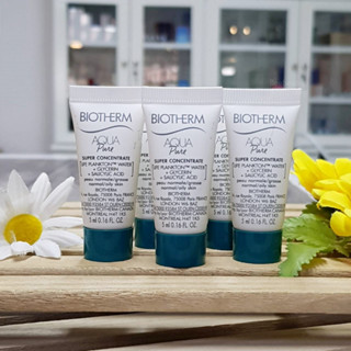 ราคาต่อ 1ชิ้น Biotherm aqua pure concentrate 5ml เซรั่มเพื่อผิวเรียบเนียน