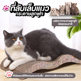 ที่ลับเล็บแมว กระดาษลูกฟูกลับเล็บ ของเล่นแมว