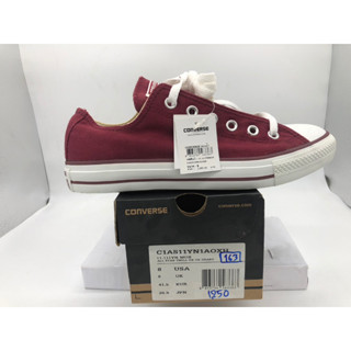 รองเท้า Converse all star รุ่น Converse163 11-111YN MOX สีเลือดหมู งานแท้100% โปรโมชั่นลดราคา 40%