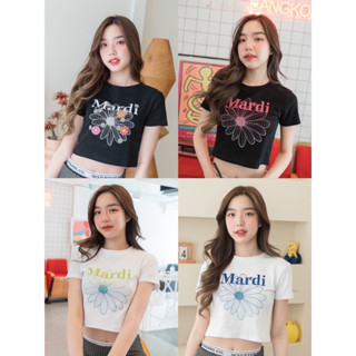 เสื้อครอปมาร์ดิ Mardi🌸อก 32-38 ยาว17”แบรนด์jarinya