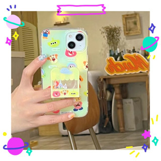 ✨จัดส่งภายใน 24 ชม✨เคสไอโฟน12 13 14 Pro For 11 ความนิยม การ์ตูน แฟชั่น ความคิดสร้างสรรค์ สาวน่ารักหัวใจ การป้องกันการตก