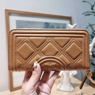 ส่งฟรี🔥 กระเป๋าสตางค์ใบยาว สีน้ำตาล tory burch คาราเมล ผู้หญิง สวยหรู