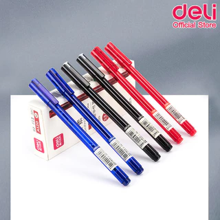 ปากกาเจล Deli ปากกา ขนาด 0.5mm มี 2 สีให้เลือก หมึกน้ำเงิน หมึกแดง ปากกาเขียนลื่น ราคาถูก เครื่องเขียน อุปกรณ์การเรียน