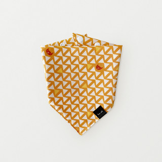 Orange graphic bowtie - ลายกราฟิก มินิมอล สีส้มสดใส ผัาพันคอสุนัข ผ้าพันคอแมว