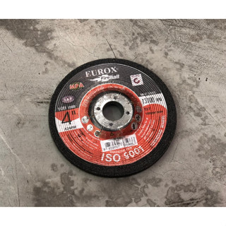 EUROX ใบเจียรหนา ใบเจียรบาง ขนาด 4 นิ้ว เหมาะสำหรับขัดผิวเหล็กให้เรียบ และทำความสะอาดผิวงาน