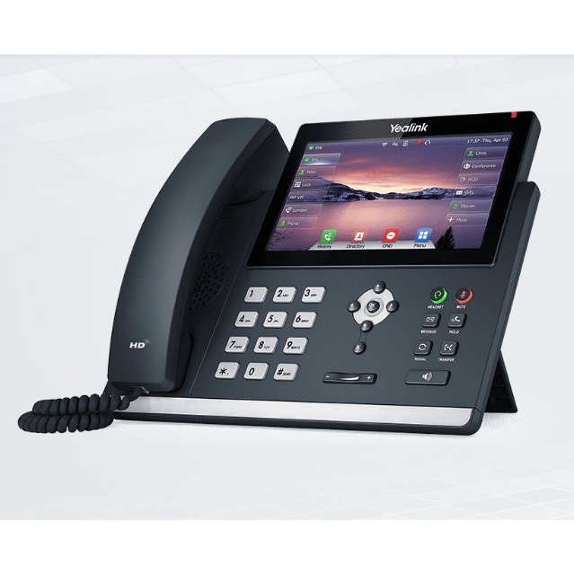 Yealink IP Phone รุ่น SIP-T48U !!หน้าจอสีแบบทัชสกรีน 7 นิ้ว .รองรับ WiFi,Bluetooth,PoE