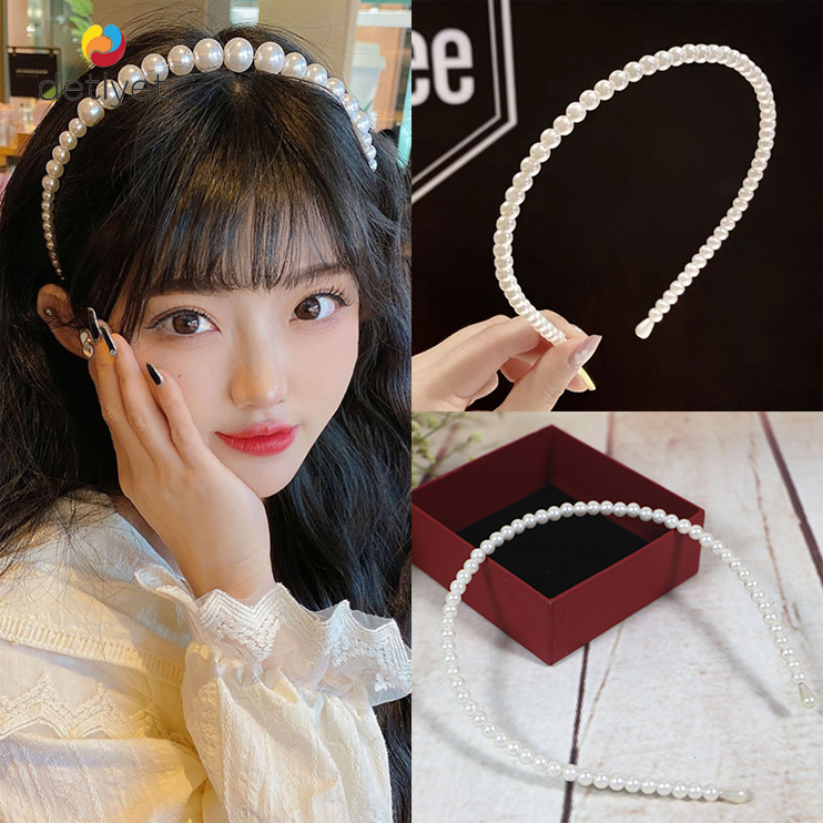 CODพร้อมส่งที่คาดผมสีขาวไข่มุกเกาหลีแฟชั่นลูกปัดสำหรับผู้หญิงเครื่องประดับผมราคาถูกที่สุดขายส่ง-detlyet