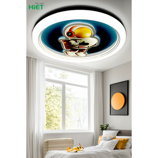 HIET LED Ceiling light โคมซาลาเปา โคมเพดาน ลายนักบินอวกาศ 40x2W สามแสง ลาย#S4