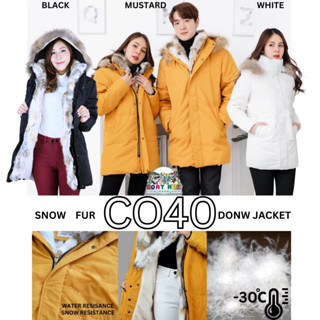 CO40 SNOW FUR DOWN JACKET -30องศา พรีเมี่ยมขนเป็ดขนเฟอร์แท้100%