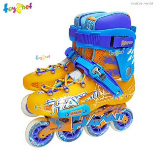 Toyznet  รองเท้าอินไลน์สเก็ต Hawaii สีส้ม-ฟ้า รุ่น YX-SC04-HW-OR