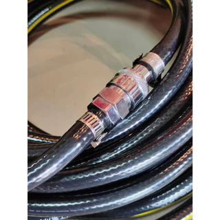 Leon สายลมพีวีซี 8x14mm.(5/16") สำหรับงานทั่วไป พร้อม คอปเปอร์หัว-ท้าย หนา 3 ชั้น JAPAN STANDARD PVC AERO HOSE