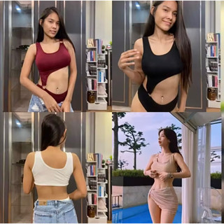 mnv_shop (203) บอดี้สูท BODYSUITแต่งห่วง เอวเอส เป้าป็อกแป็กแกะได้ อลังการมาก ใส่แล้วปังยิ่งกว่า