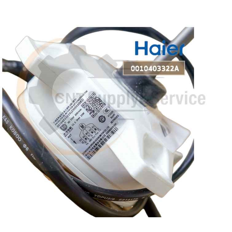 0010403322A มอเตอร์แอร์ Haier มอเตอร์แอร์ไฮเออร์ มอเตอร์คอยล์ร้อน รุ่น HSU-13VNR03TC, HSU-13VFB03TC 