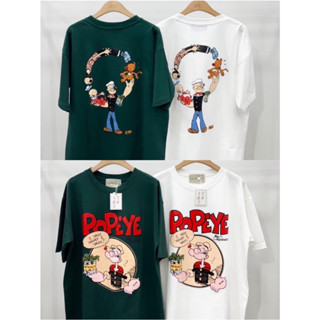 เสื้อยืด oversize ลาย “POPEYE” - มี 2 สี (ขาว, เขียว)