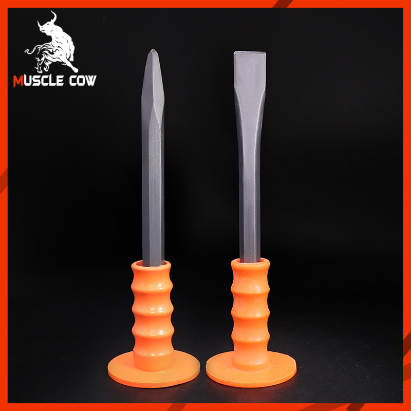 MUSCLE COWสิ่วก่ออิฐ สิ่วซีเมนต์ สิ่วหิน สิ่วก่อสร้าง สิ่วแบน 250 มม. พร้อมด้ามยาง - รูปที่ 5