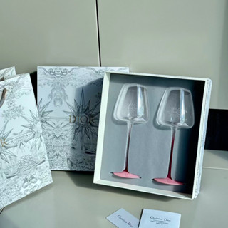 DIOR Six Point Star Oblique Notched Bottom Red Wine Cup 2-piece Gift Box Set
