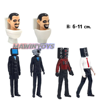 โมเดล สคิบิดี้ ทอยเลต ชุดที่1 (6 ตัว) H: 6-11 cm. mawintoys