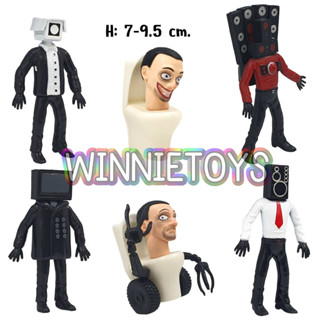 โมเดล สคิบิดี้ ทอยเลต ชุดที่2 (6 ตัว) H: 7-9.5 cm. winnietoys
