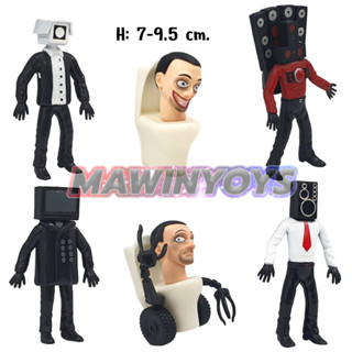 โมเดล สคิบิดี้ ทอยเลต ชุดที่2 (6 ตัว) H: 7-9.5 cm. mawintoys