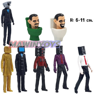 โมเดล สคิบิดี้ ทอยเลต ชุดที่3 (8 ตัว) H: 6-11 cm. mawintoys