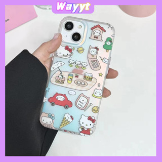 💖จัดส่ง24ชม💖iPhone 14 13 12 11 Pro Max เคส for เคสไอโฟน11 น่ารัก บางเบาพกพาง่าย การ์ตูน Hello Kitty เรียบง่าย Case