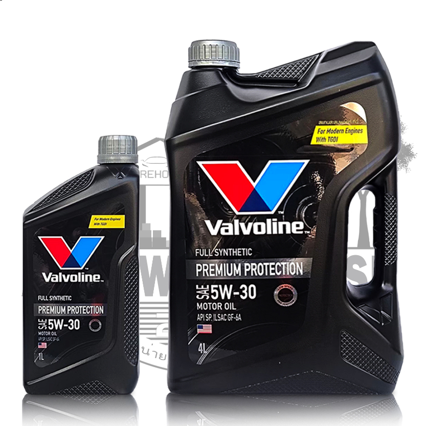 น้ำมันเครื่อง Valvoline PREMIUM PROTECTION 5W-30 5W-30 เบนซิน สังเคราะแท้ 100%