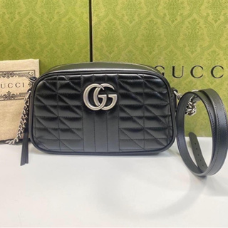 🦋สินค้าพร้อมส่ง🦋  New🤍Gucci size 24 cm (shop6x,xxx) สวย เรียบ หรู ราคาดีมากก