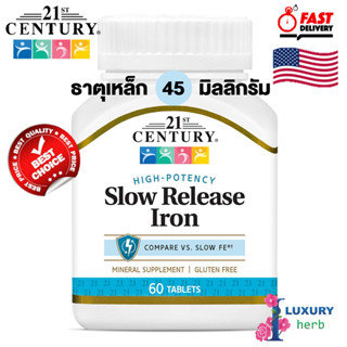 21st Century Slow Release Iron Tablets, 60 tablets exp11/2025