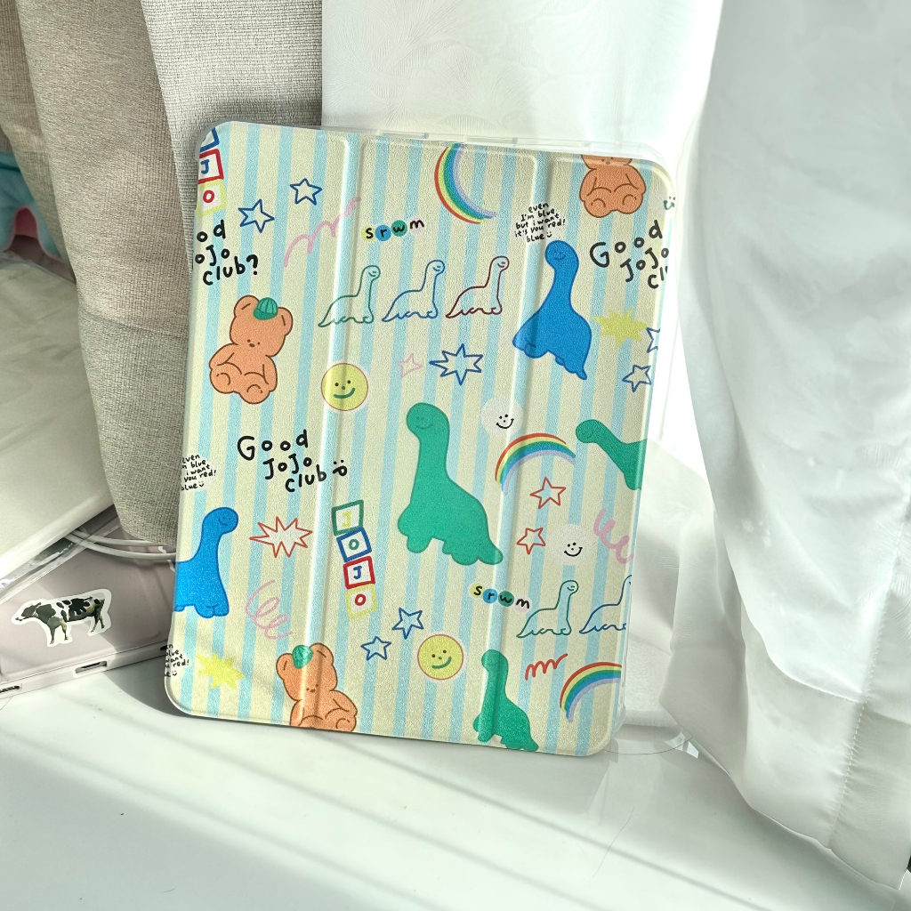 ออกให้ 24 ชม เคสไอแพด gen9 air5 10.9 Cute Dinosaur เคส ipad air4 air6 MINI7 case iPad pro11 2024