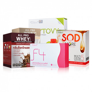 BODi Design STARTER Set ลดน้ำหนัก💥สุดคุ้ม รวม 5 รายการ → Phytovy =1 / F4 =1 / All Pro (any) =2 / S.O.D More [sachets] =1