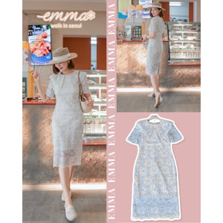 🌈🌿🌸🌼🌺💙💖🇰🇷Lace Embroidery Frill Collar Dress