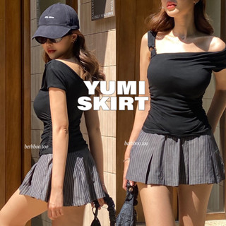 Berbboo- Yumi skirt กระโปรงสั้นเอววี พร้อมส่ง