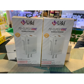 สายชาร์จ PD+Super Vooc 45 W ช่อง 2 พอร์ต usb type c พร้อมสาย usb to type c สินค้ารับประกัน 1 ปี ชาร์จไว fast charge