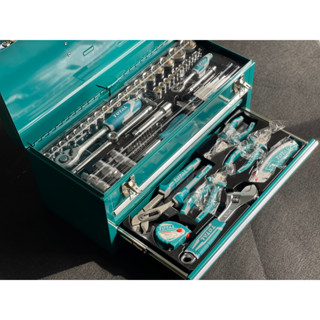 ชุดเครื่องมือช่าง 97 ชิ้น พร้อมกล่องเก็บเครื่องมือ รุ่น THPTCS70971 (97 pcs Tool Chest Set) เครื่องมือช่างชุด