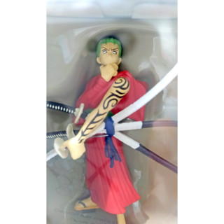 ของแท้ จากญี่ปุ่น ฟิกเกอร์ โซโร และ เข็มทิศ Banpresto 2001 One Piece Zoro Figure &amp; Pirates Compass Frome TV Animation