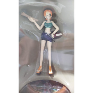 ของแท้ จากญี่ปุ่น ฟิกเกอร์ นามิ และ เข็มทิศ Banpresto 2001 One Piece Nami Figure &amp; Pirates Compass Frome TV Animation