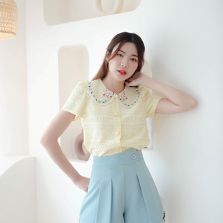 03-282 Lydia Moon Lace Blouse - 6 ไซส์