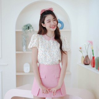 02-282 La Bella Flower Blouse - 5 ไซส์