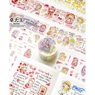 พร้อมส่ง Molinta “Dream Dessert" Tape&amp;Sticker เกี่ยวกับของหวาน และสีหวานๆค่า