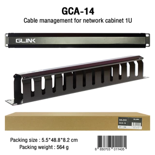 Glink GCA-14 Management for Network Cabinet 1U แผงจัดสายหน้าตู้แร็ค